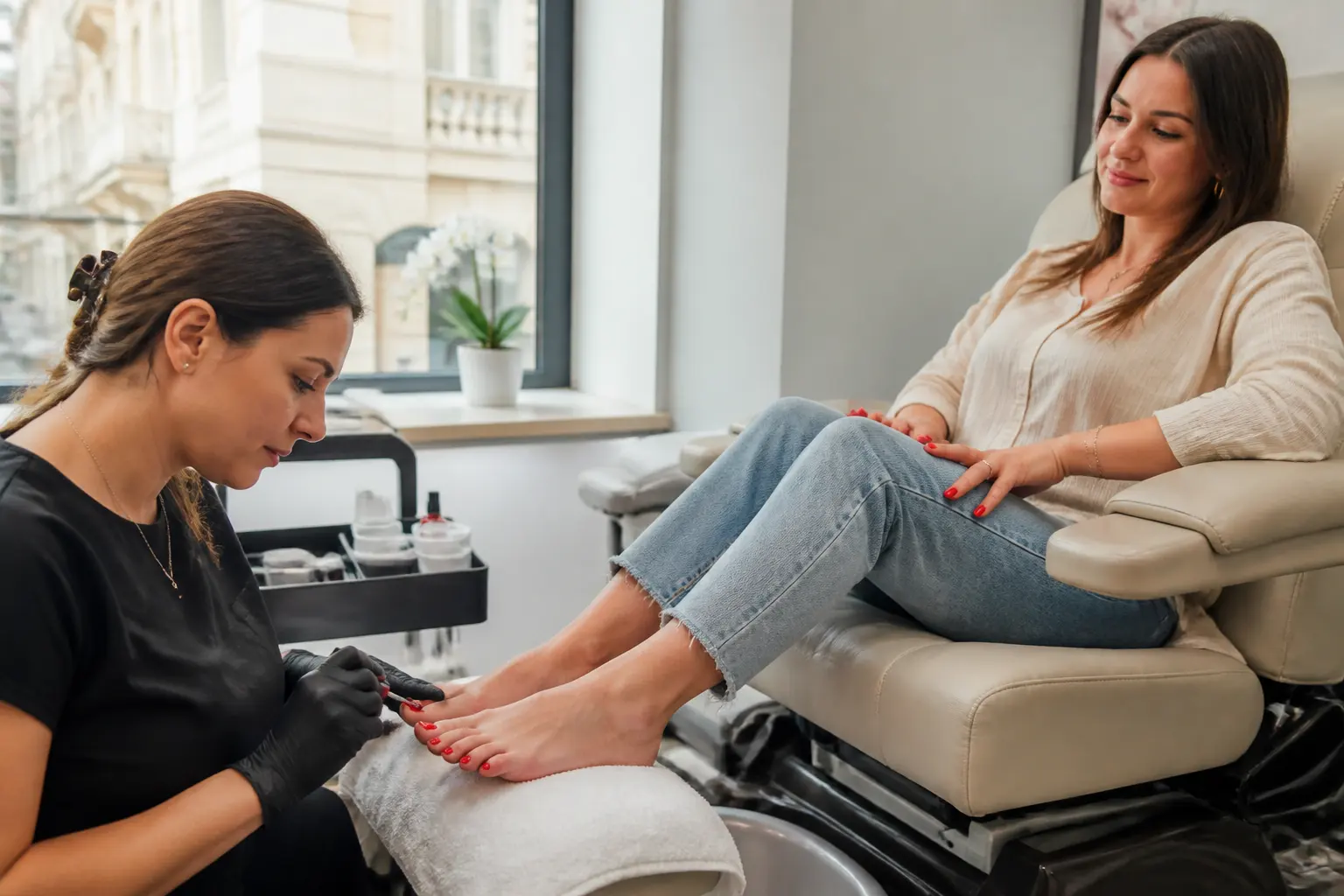 Supporting editorial photograph about should fingernails and toenails match