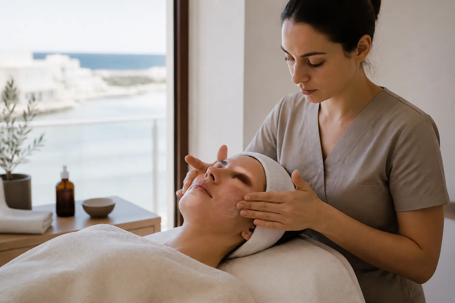 Supporting editorial photograph about skin barrier facial treatment