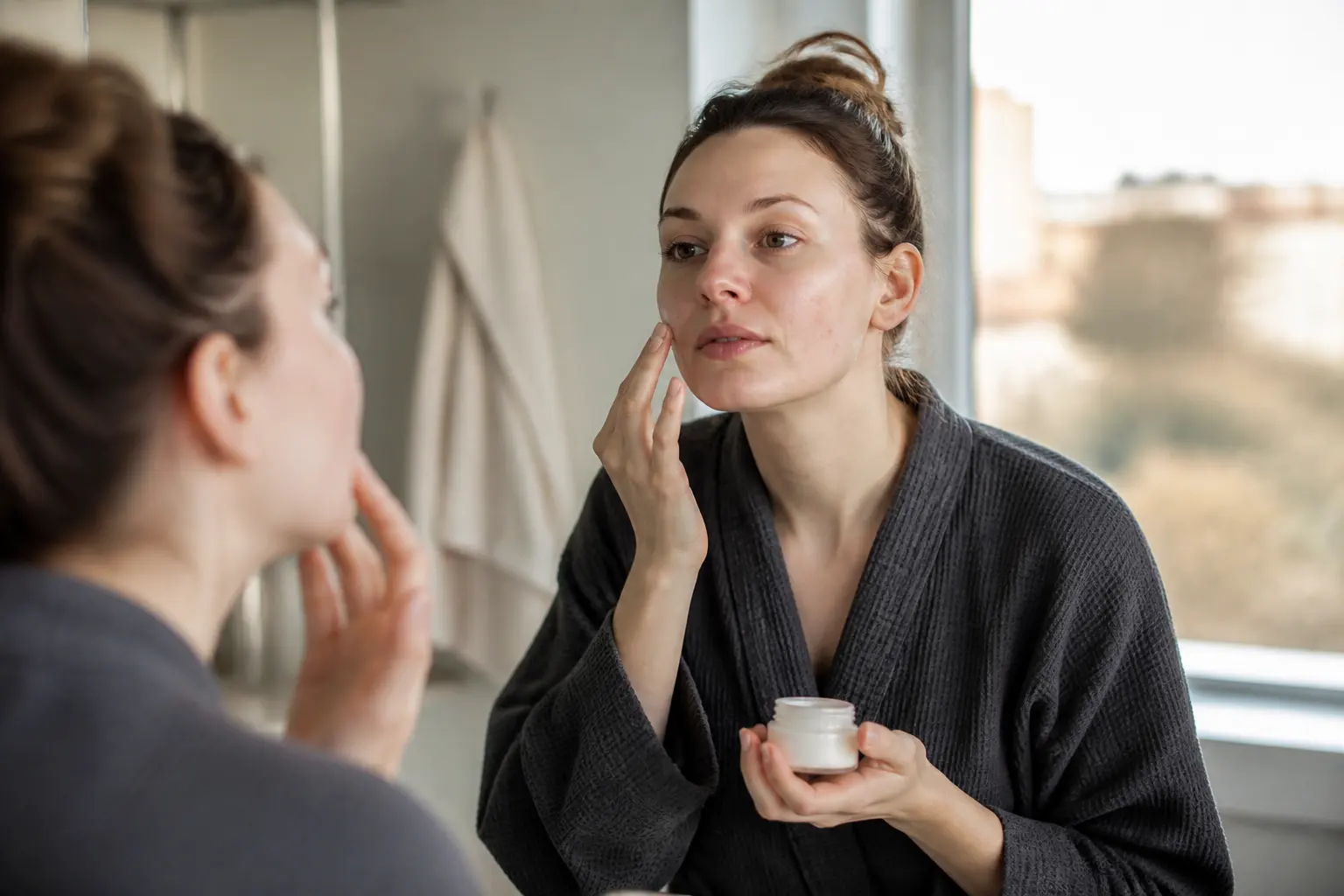 Supporting editorial photograph about skin purging after a facial