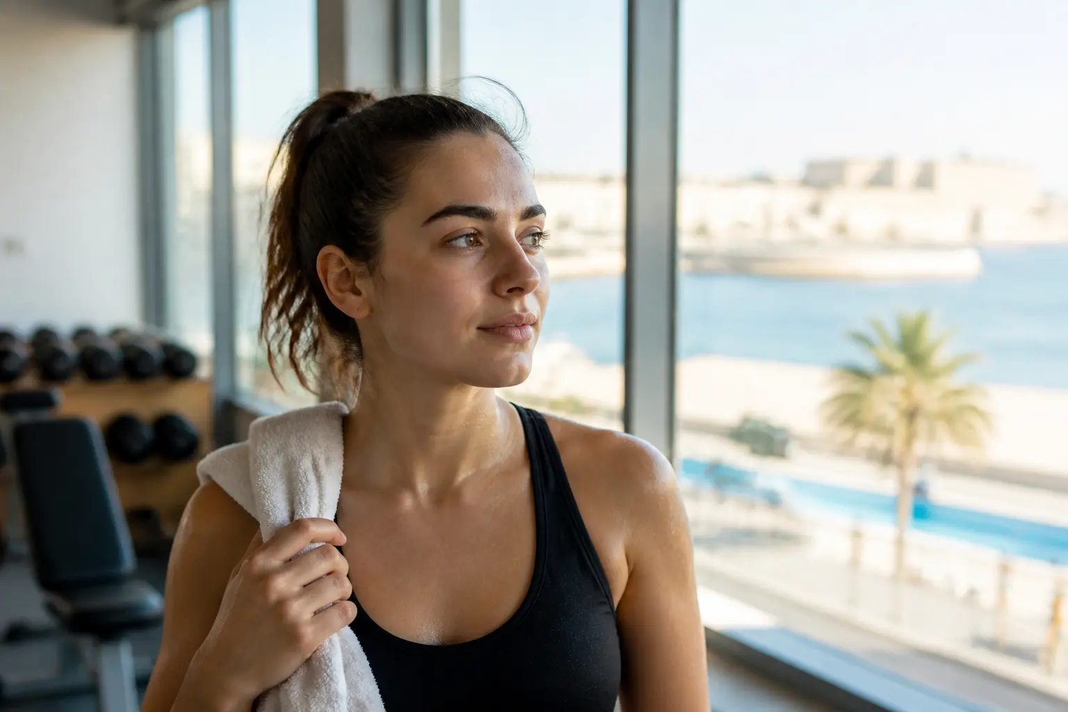 Supporting editorial photograph about exercise after microblading