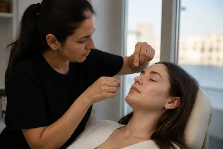 Editorial cover photograph about threading around moles