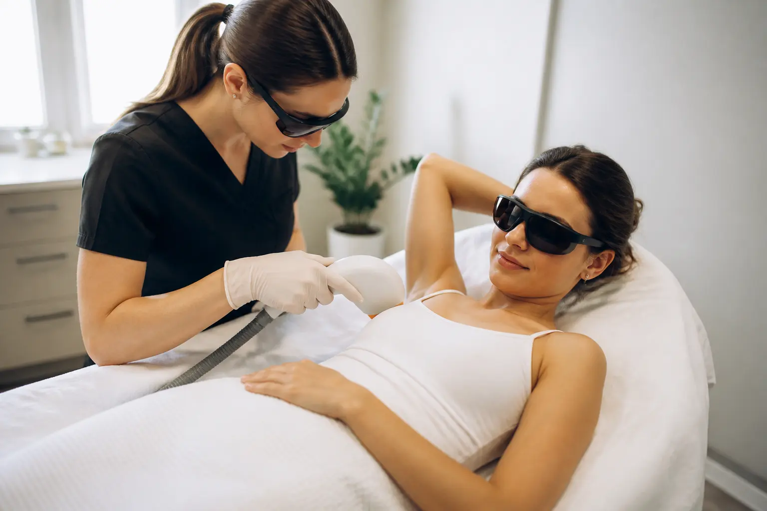 Supporting editorial photograph about underarm laser hair removal