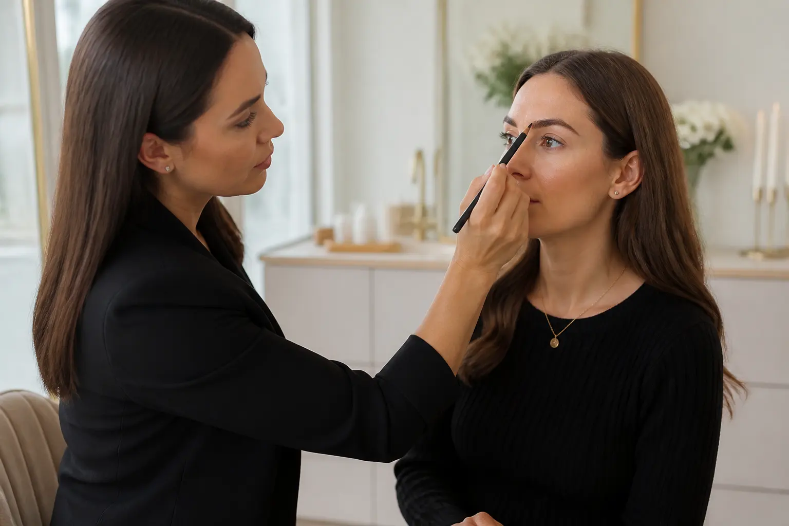 Supporting editorial photograph about VIP brow session Malta