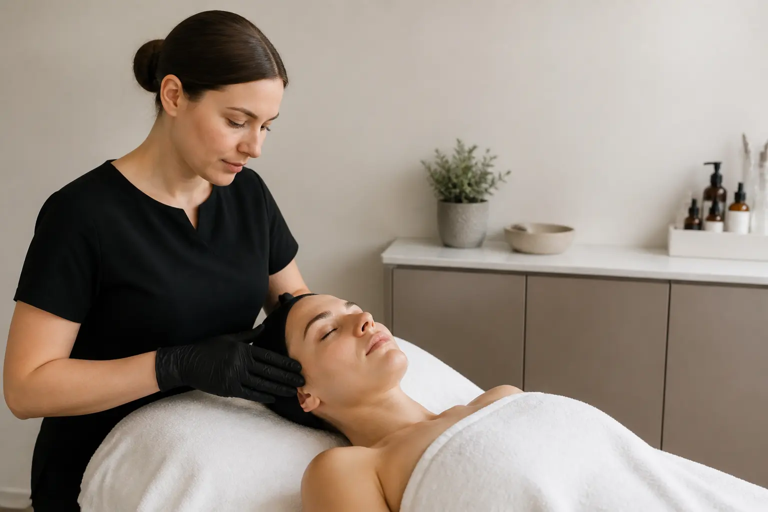 Supporting editorial photograph about what does a PDRN facial feel like