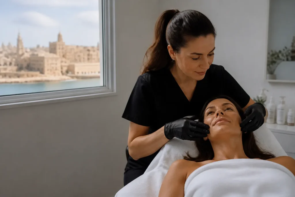 Editorial cover photograph about what does PDRN mean in a facial