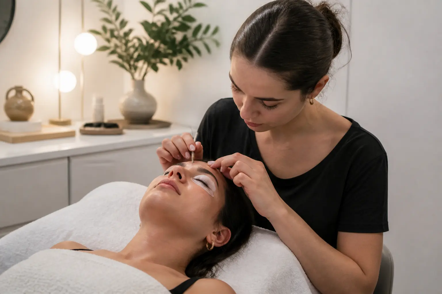 Supporting editorial photograph about what does a lash lift feel like