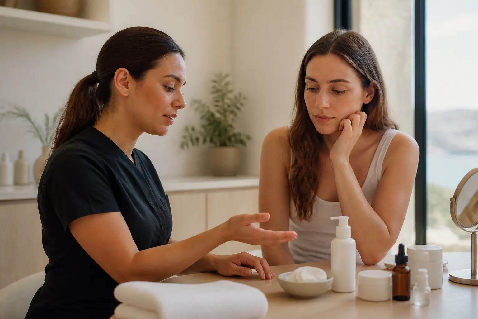 Supporting editorial photograph about what to avoid before a facial