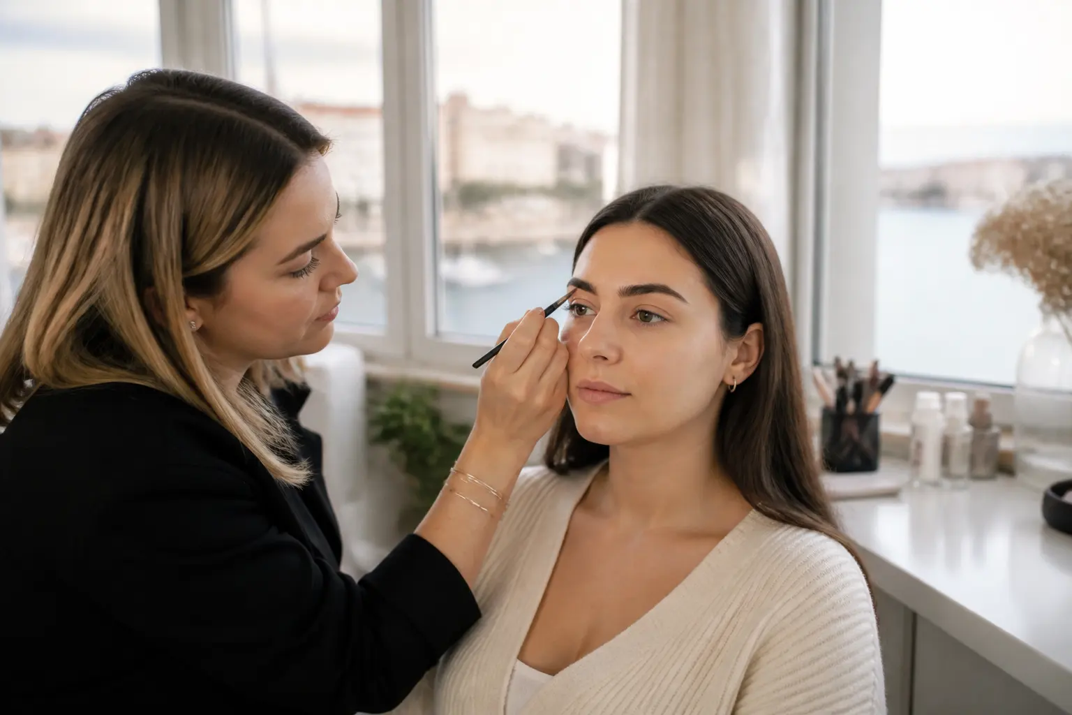 Supporting editorial photograph about natural eyebrow shaping