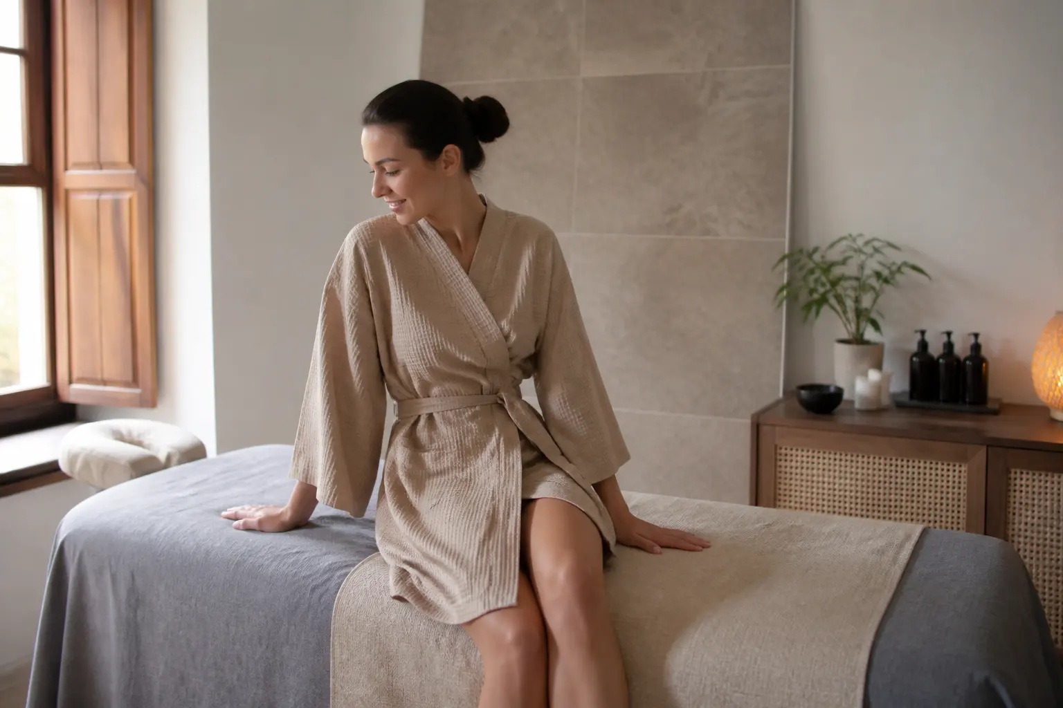 Supporting editorial photograph about what to wear to a massage appointment