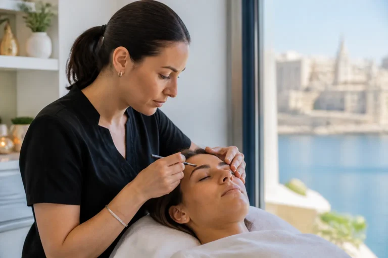 Editorial cover photograph about senior brow specialist Malta