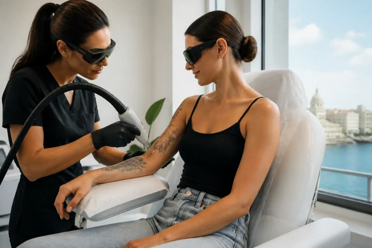 Editorial cover photograph about laser tattoo removal Malta