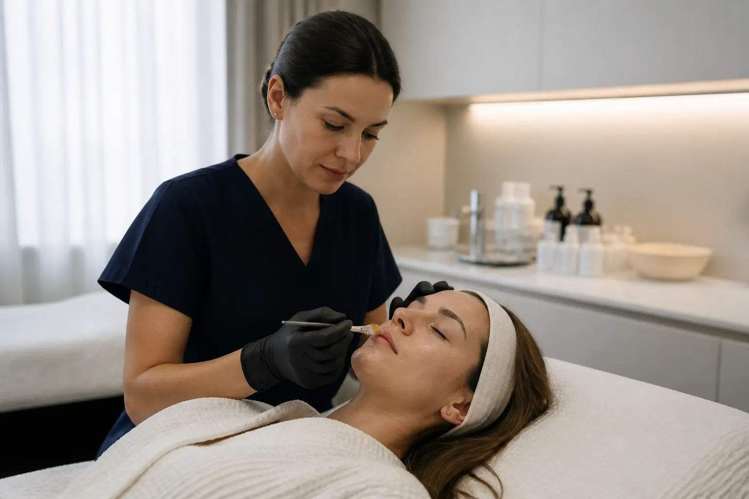 Supporting editorial photograph about who benefits from a PDRN facial
