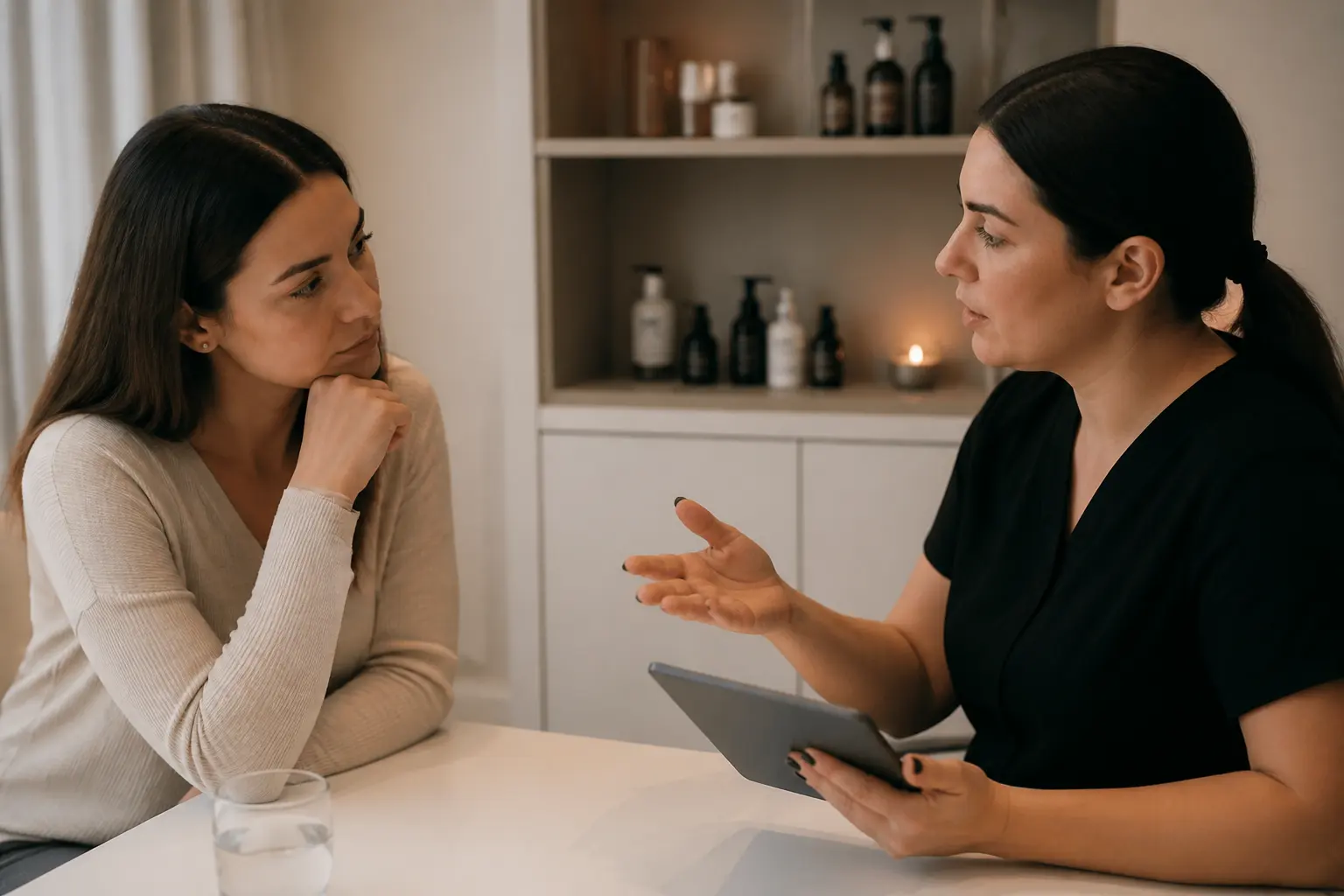 Supporting editorial photograph about who should avoid microblading