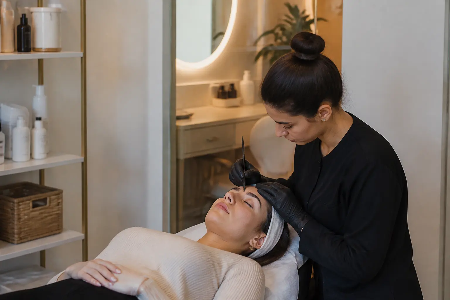 Supporting editorial photograph about eyebrow artist Malta