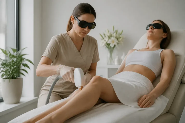 Editorial cover photograph about why laser hair removal needs multiple sessions