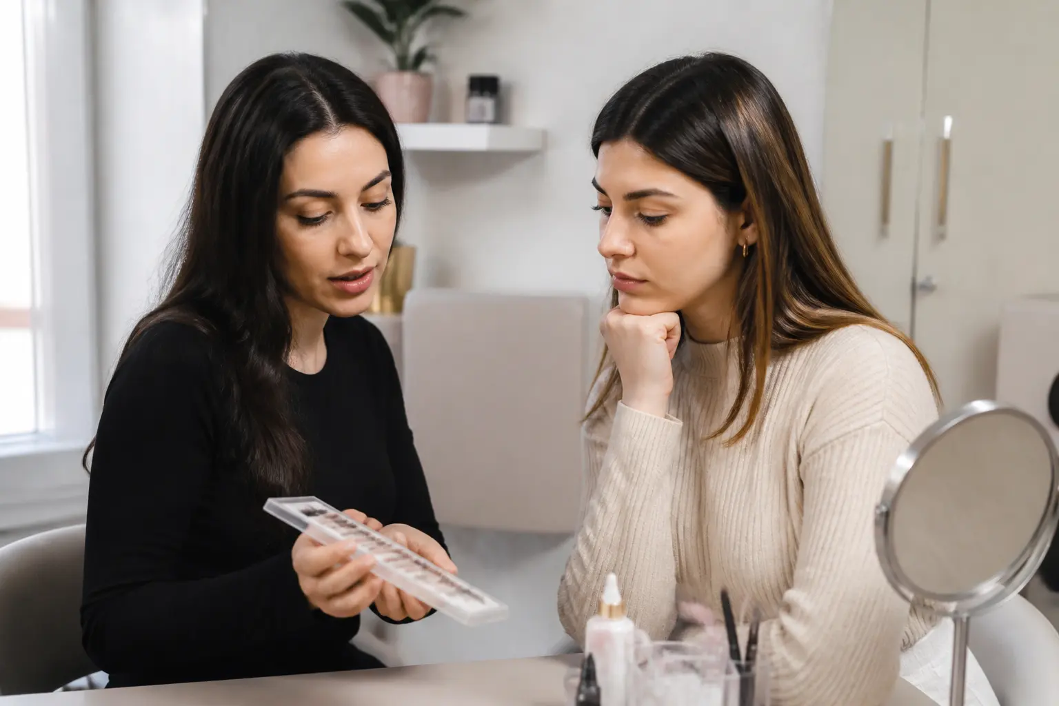 Supporting editorial photograph about why lash lift results vary